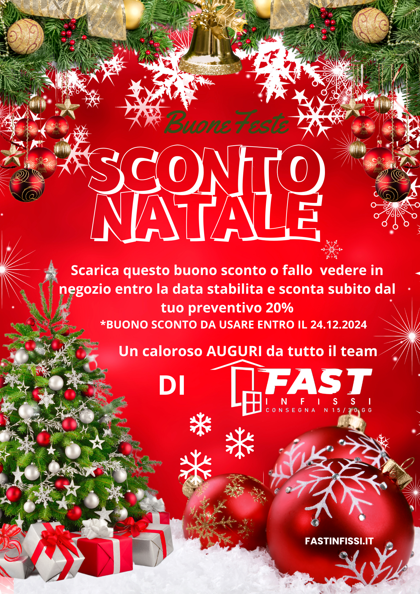 Sconto Natale Fast Infissi 2024