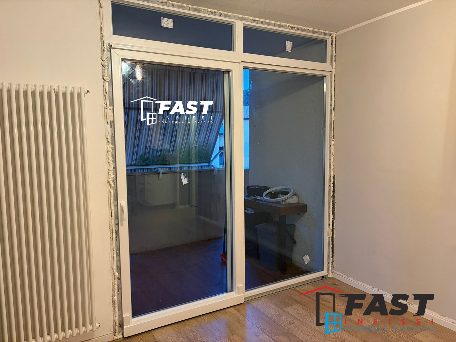 Porte scorrevoli in PVC doppio vetro a Livorno fornitura e installazione